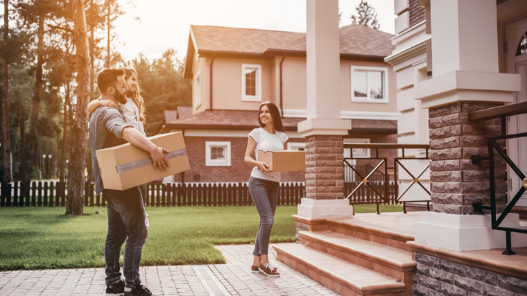 Family moving into home